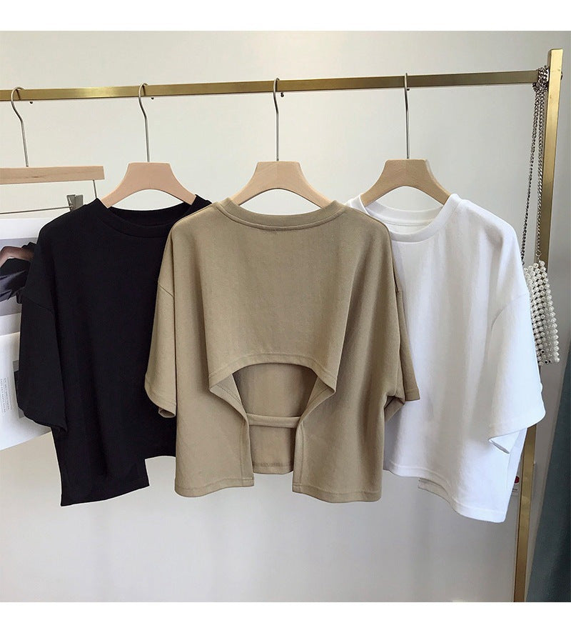 Open Secret Cut-Out Back Tee