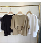 Open Secret Cut-Out Back Tee