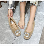 Fireside Sparkle Buckle Flats