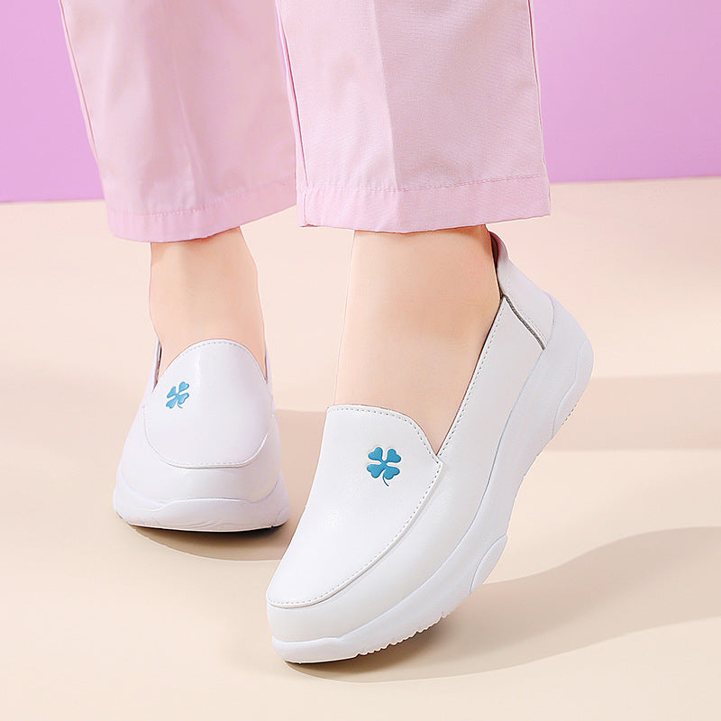 Blue Bloom Slip-On Shoes