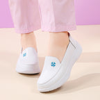 Blue Bloom Slip-On Shoes