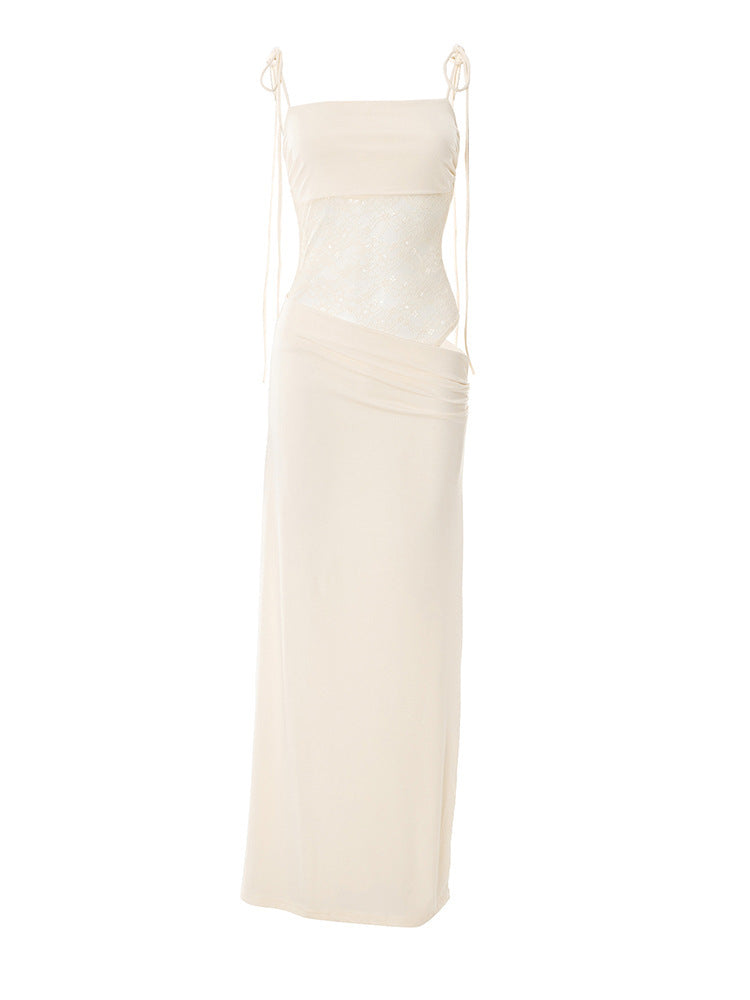 After Hours Lace-Waist Maxi Dress