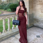 After Hours Lace-Waist Maxi Dress