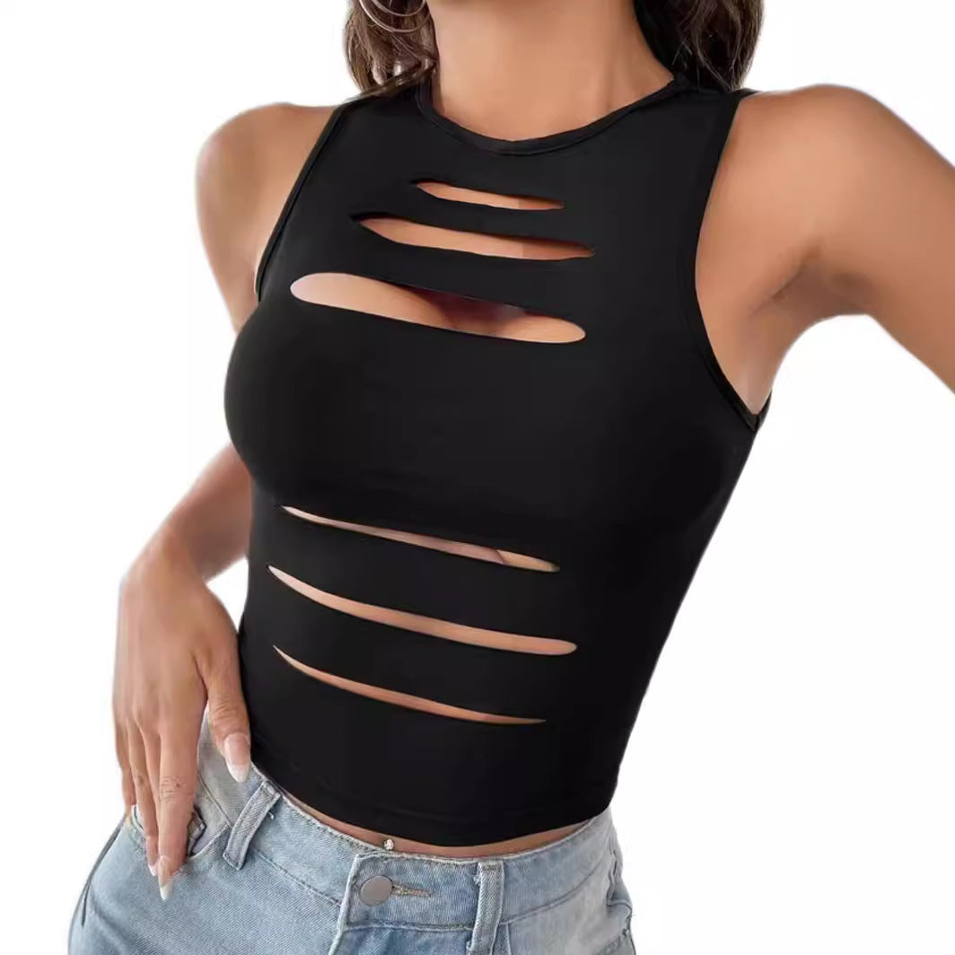 Dare to Bare Cut-Out Crop Top