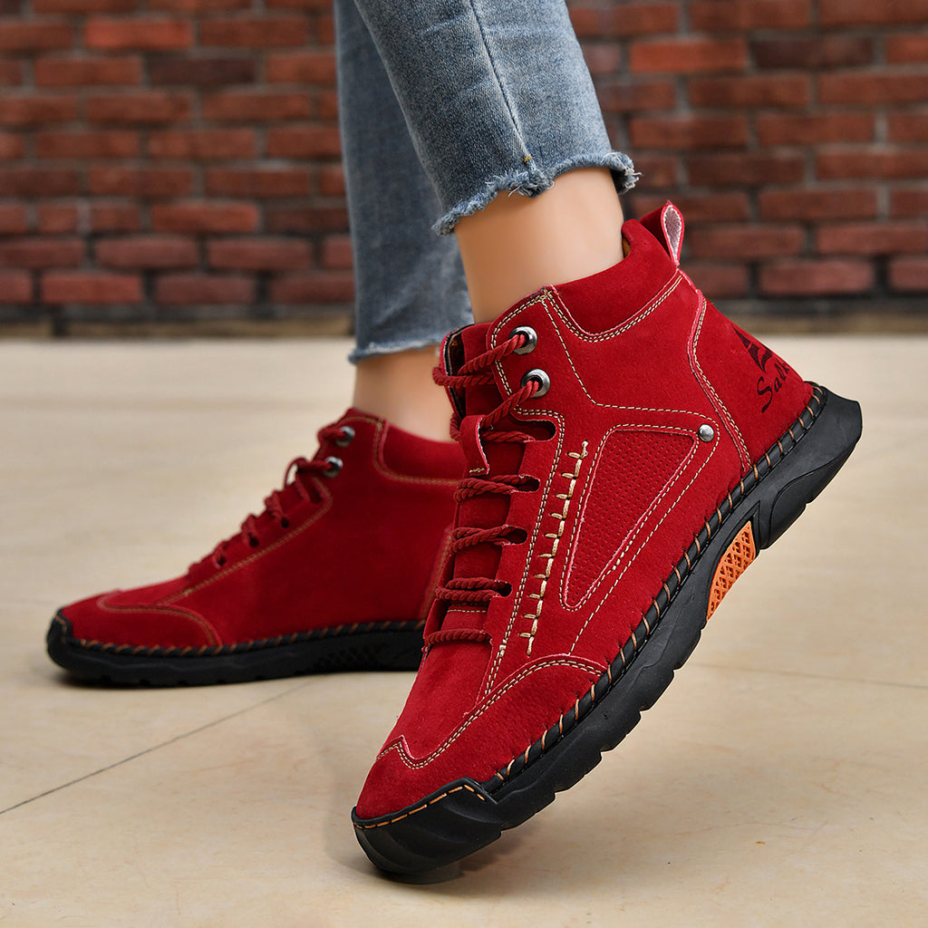 Blue Horizon Lace-Up Ankle Boots