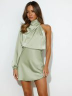 Midnight Moment One-Shoulder Mini Dress