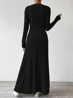 Long Game Ribbed Knit Maxi Dress