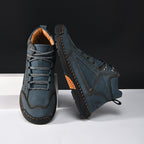 Blue Horizon Lace-Up Ankle Boots