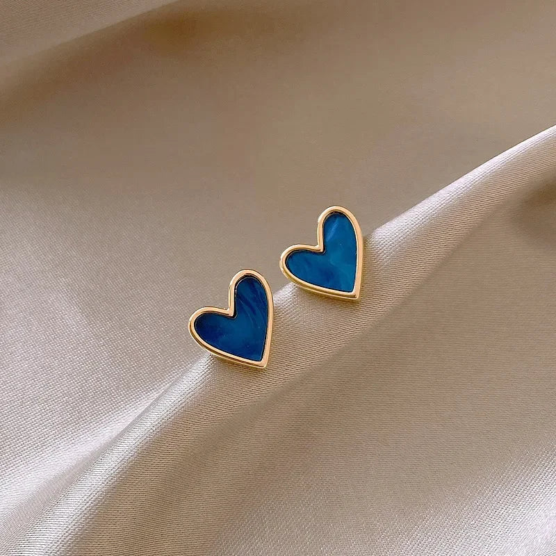 Amour Heart Stud Earrings