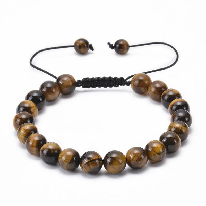 Ember Tiger's Eye Beaded Bracelet