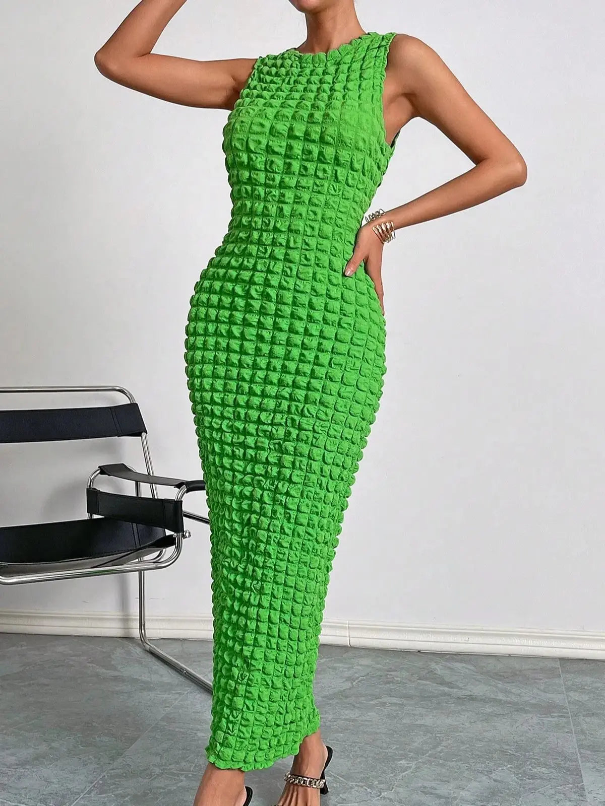 Heartbreaker Popcorn Column Dress