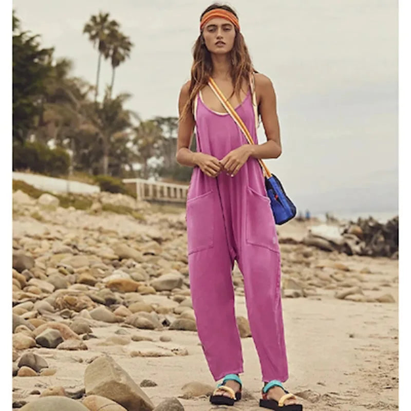 Free Spirit Relaxed Pocket Jumpsuit
