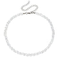 Halo Crystal-Glass Beaded Choker