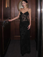 Now You See Me Sheer Floral Dress