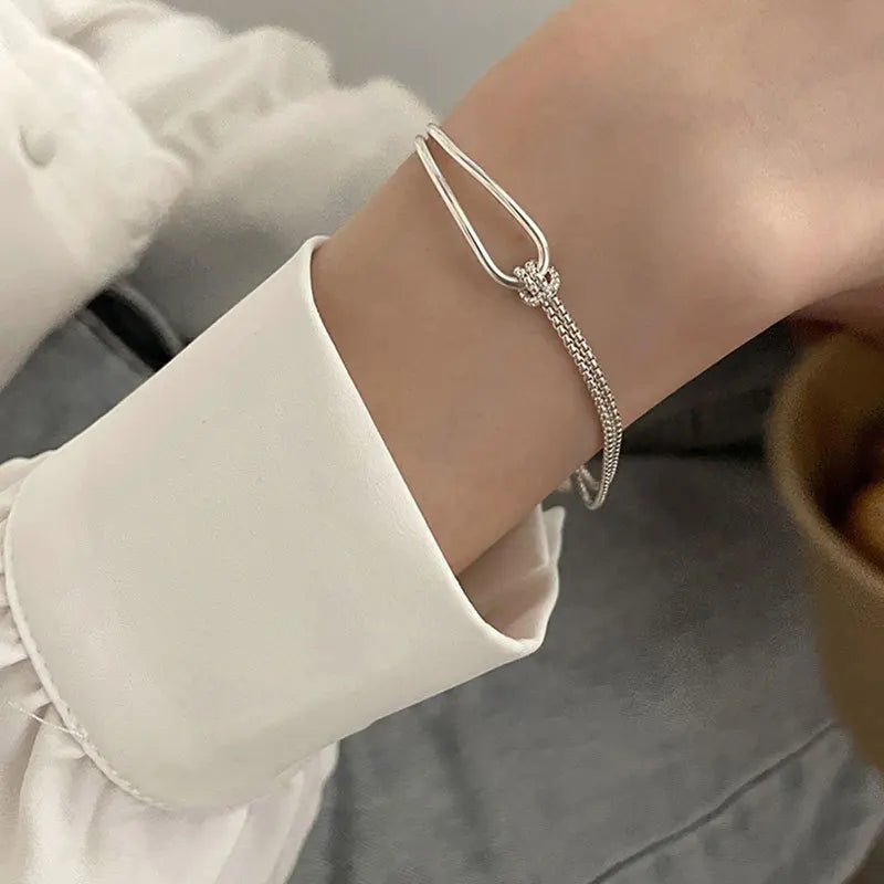 Interlace Geometric Bead Bracelet