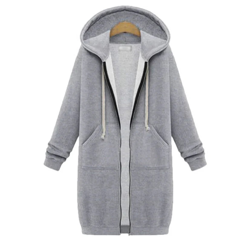 Runaway Longline Zip Hoodie
