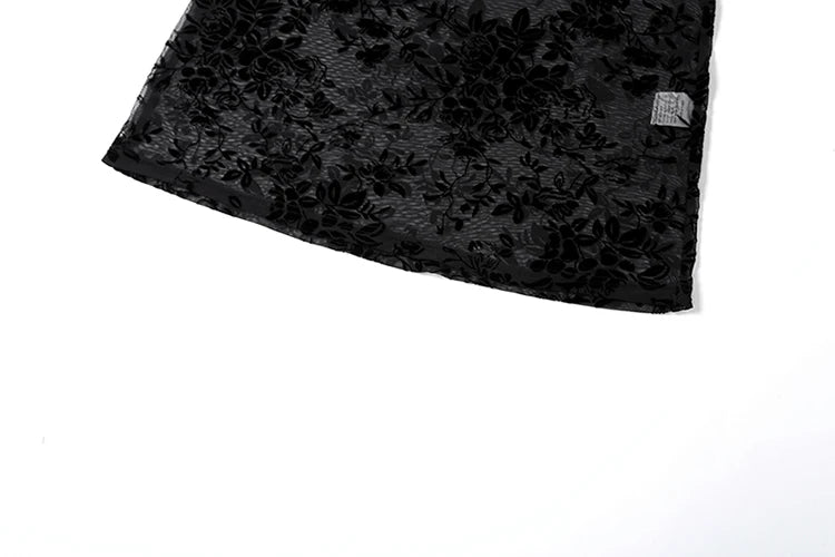 Now You See Me Sheer Floral Dress