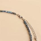 Halo Crystal-Glass Beaded Choker