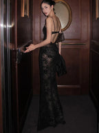 Now You See Me Sheer Floral Dress