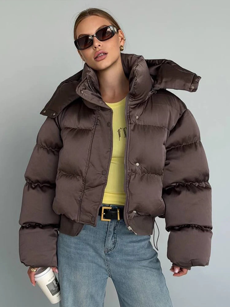 Icon Cropped Puffer Jacket