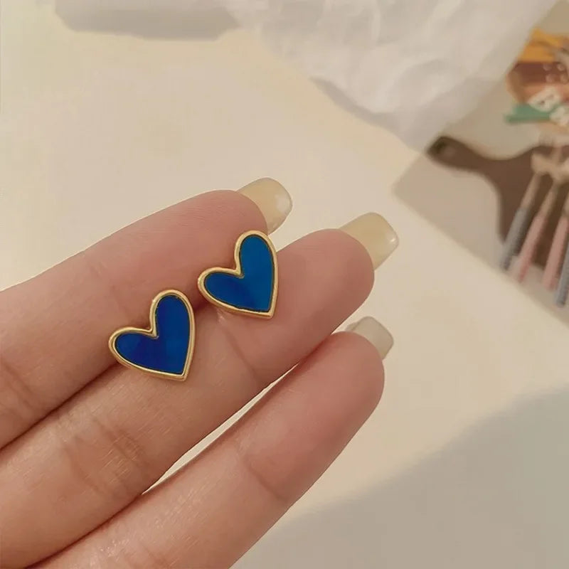 Amour Heart Stud Earrings