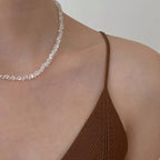 Halo Crystal-Glass Beaded Choker