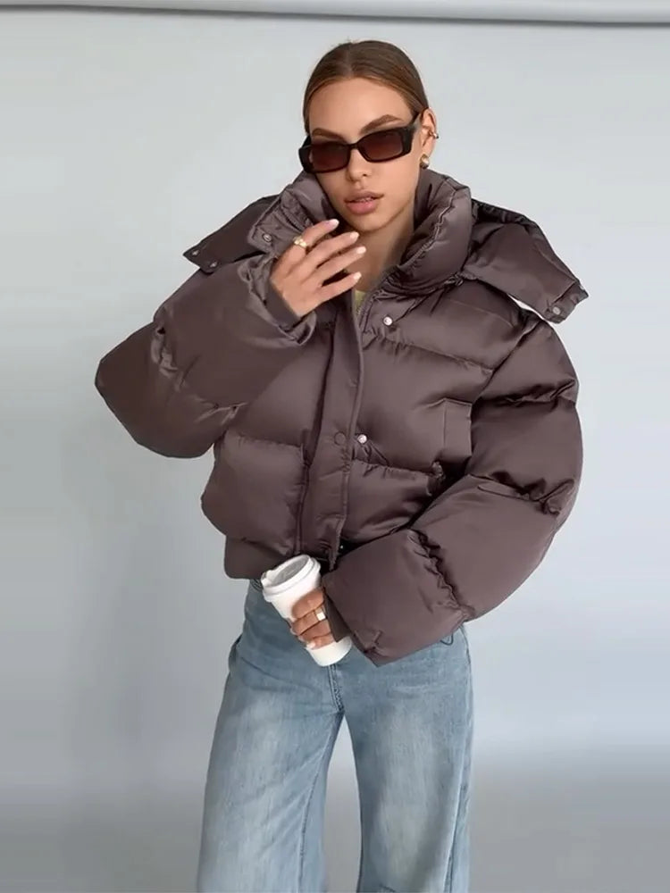 Icon Cropped Puffer Jacket