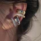 Duet Hammered & Pavé Ear Cuff