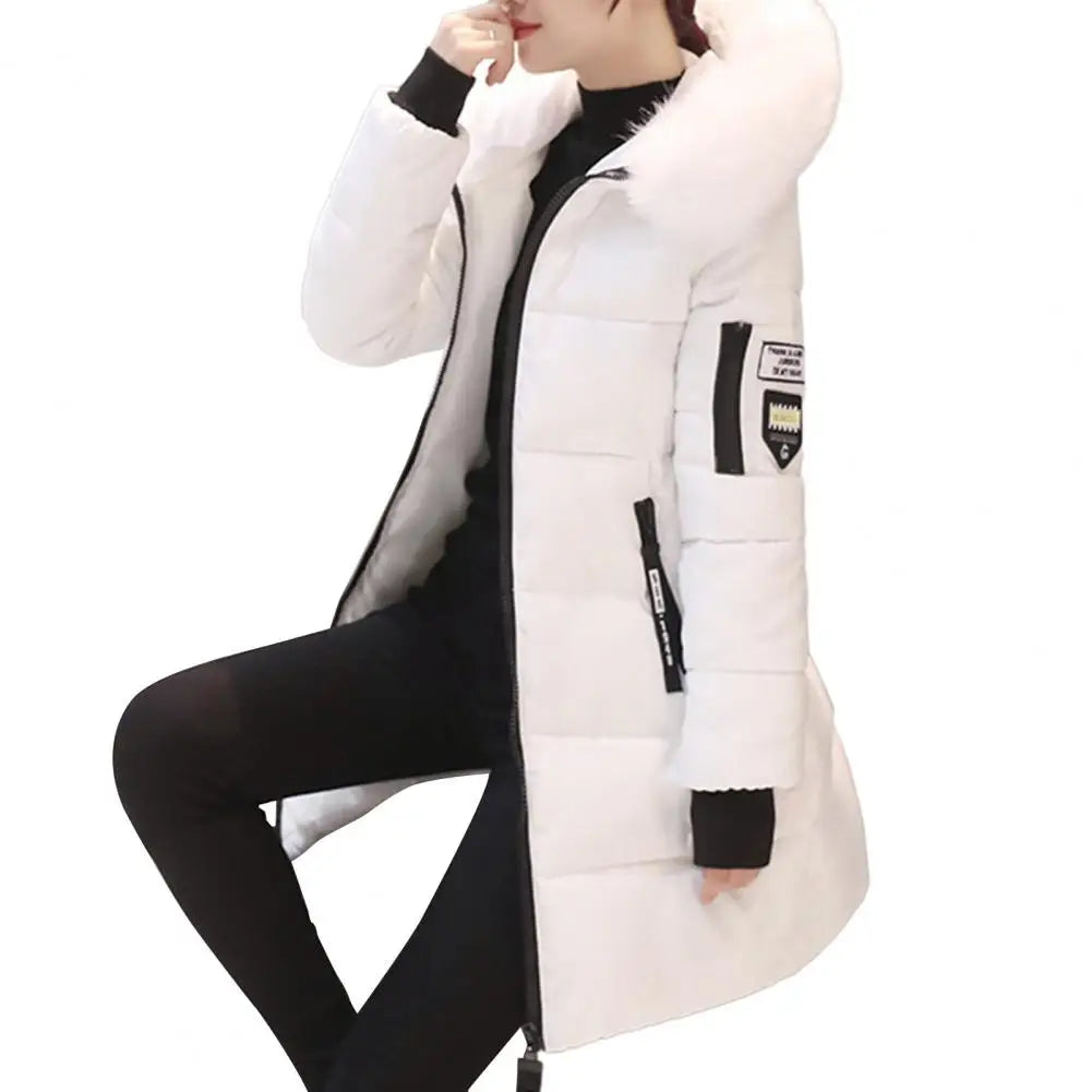 Tsarina Plush-Trim Long Coat