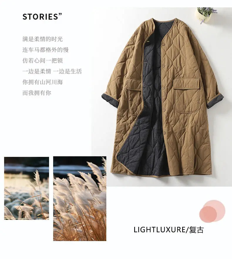 Empress Quilted Long Coat