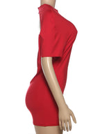Vestido corto con espalda abierta Atrápame