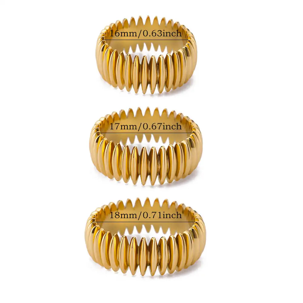 Solstice Sculpted Ridge Ring