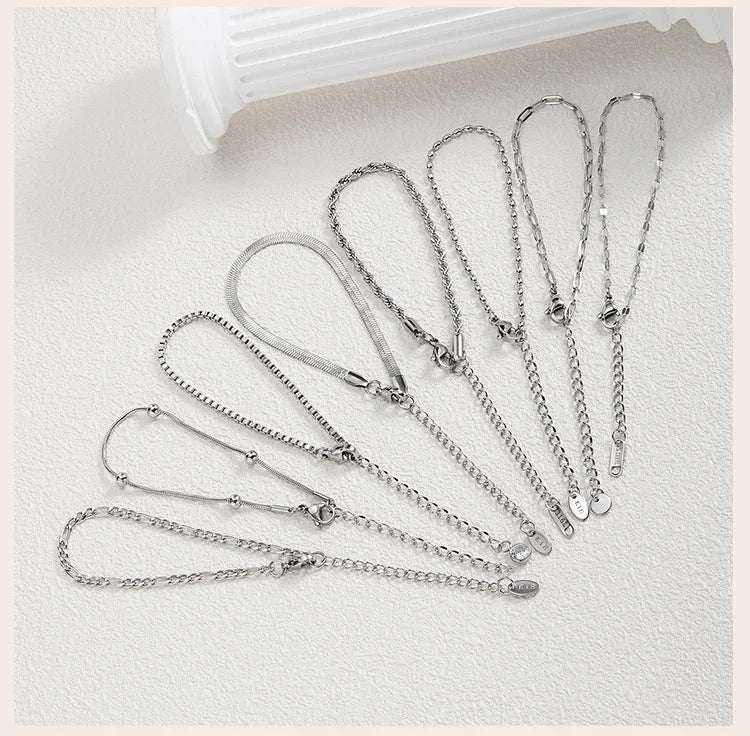Liquid Silver-Tone Layering Bracelet