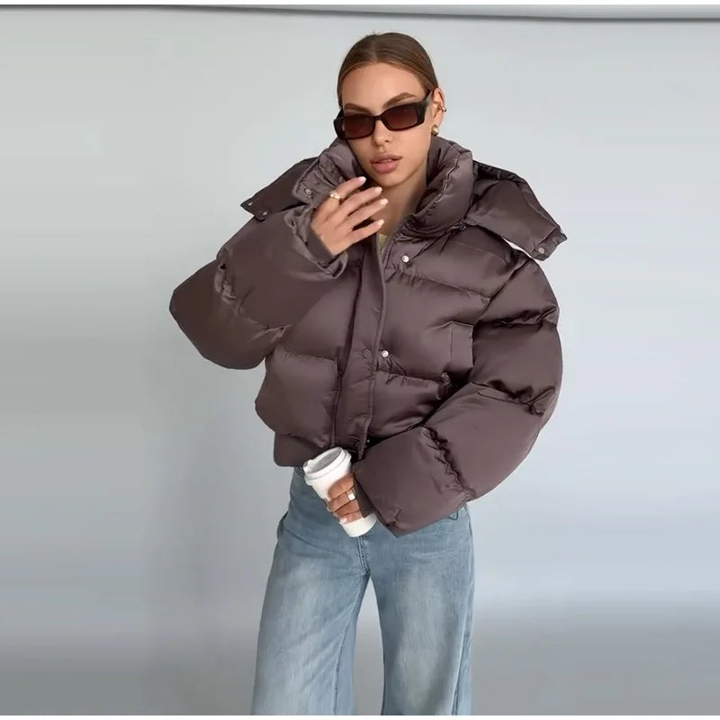Icon Cropped Puffer Jacket