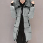 Tsarina Plush-Trim Long Coat