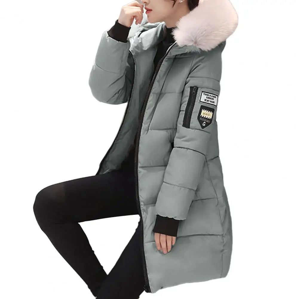 Tsarina Plush-Trim Long Coat