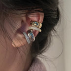 Duet Hammered & Pavé Ear Cuff