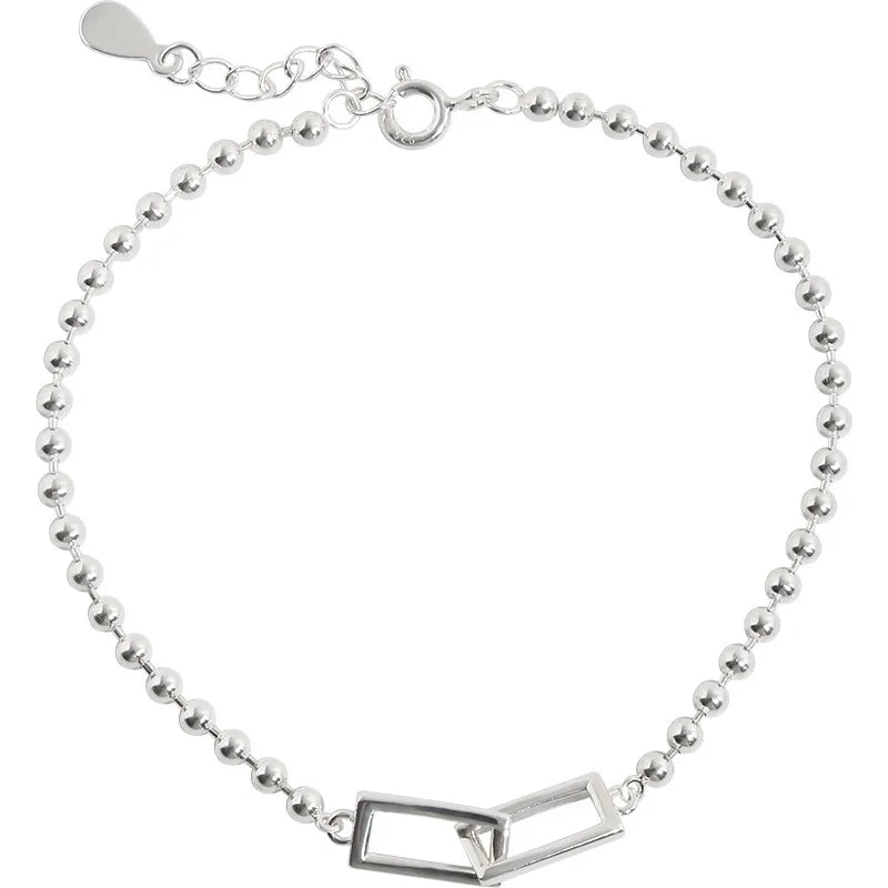 Interlace Geometric Bead Bracelet