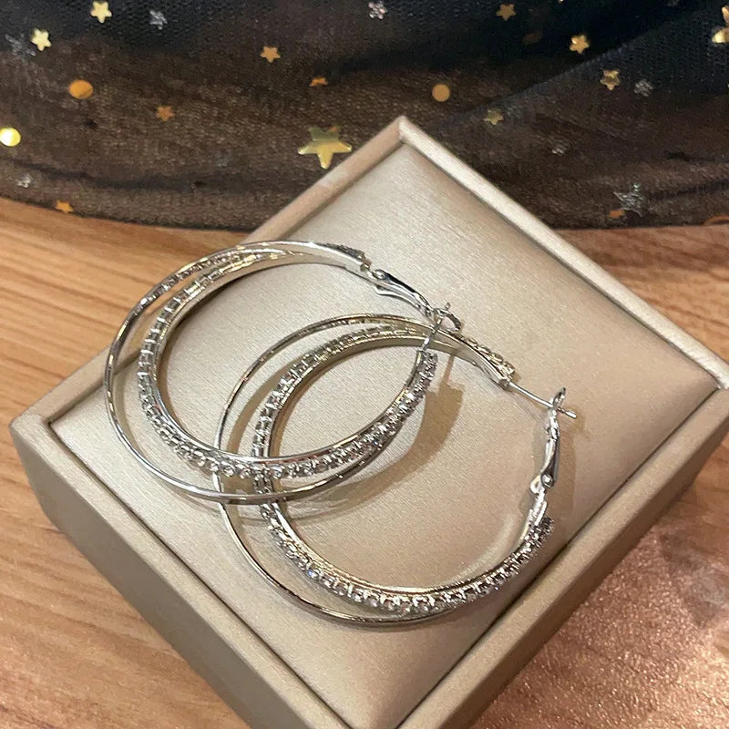 Afterglow Crystal Hoop Earrings
