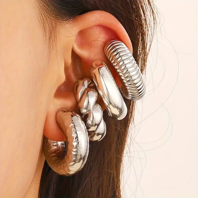 Muse Sculptural Ear Cuff Set