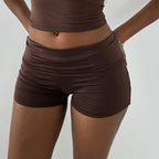 Slow Sundays Foldover Shorts