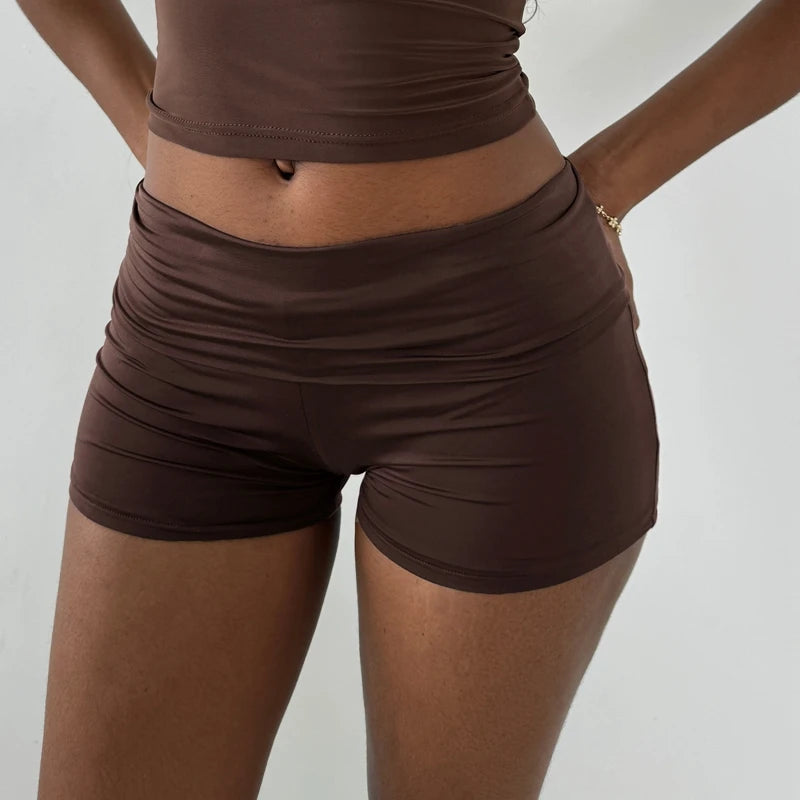 Slow Sundays Foldover Shorts