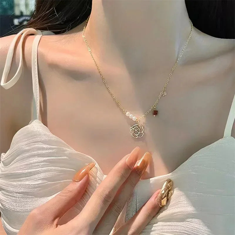 Cascade Teardrop Lariat Necklace