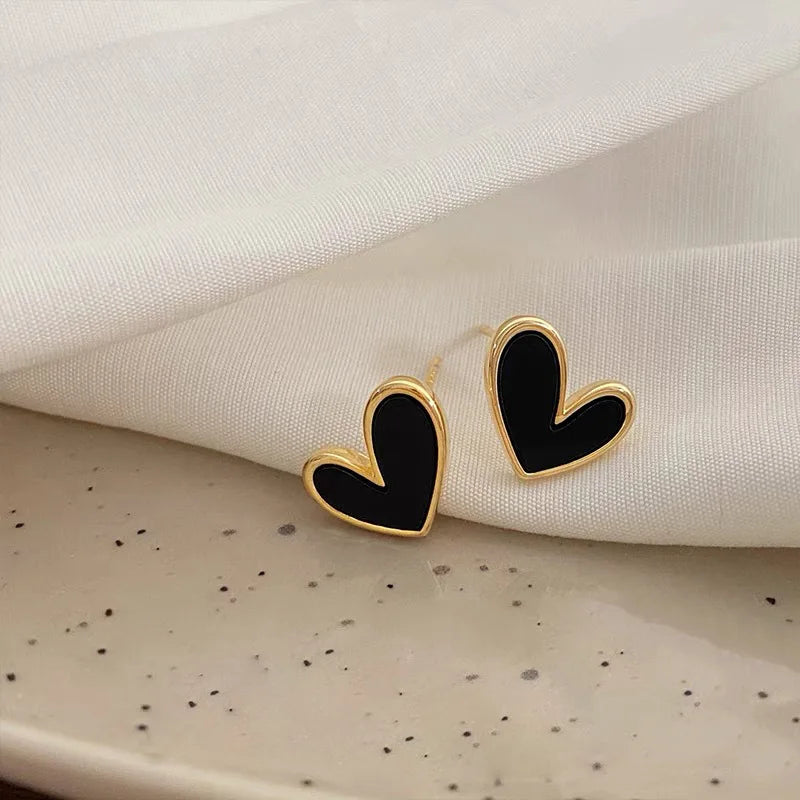 Amour Heart Stud Earrings
