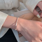 Interlace Geometric Bead Bracelet