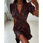 Lemon Kiss Ruffle Mini Dress