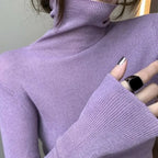 Quiet Luxury Fine-Knit Turtleneck