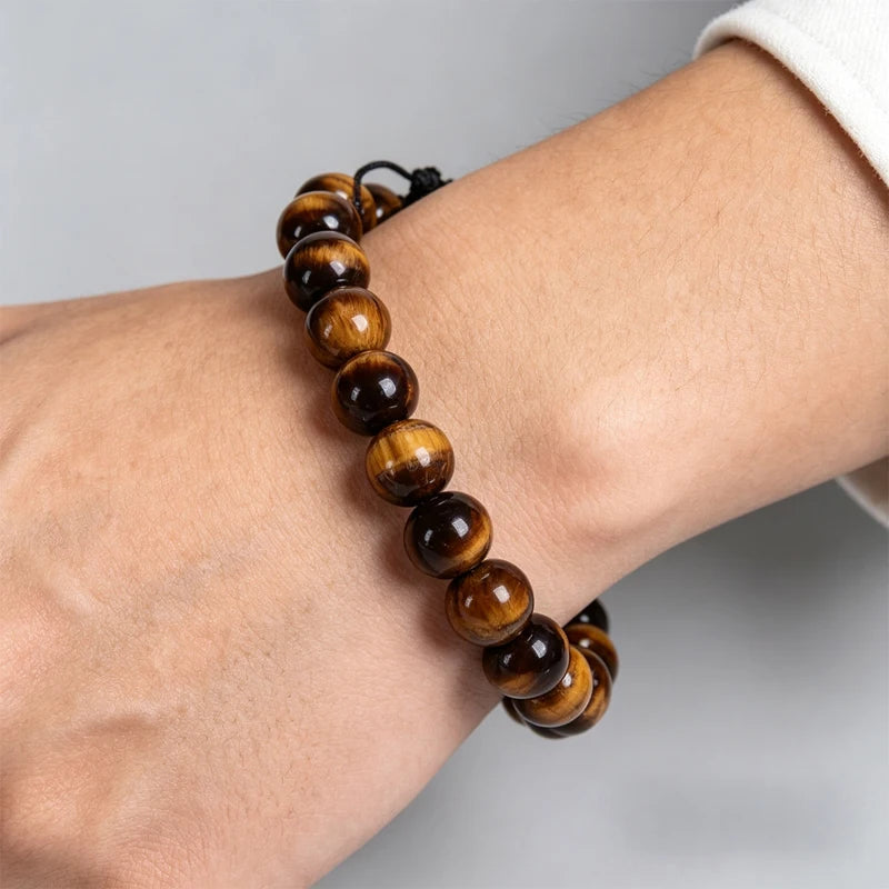 Ember Tiger's Eye Beaded Bracelet