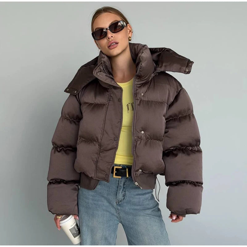 Icon Cropped Puffer Jacket