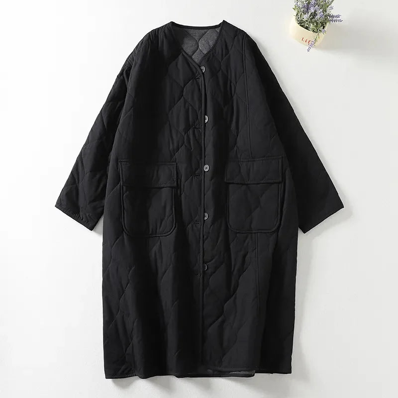 Empress Quilted Long Coat